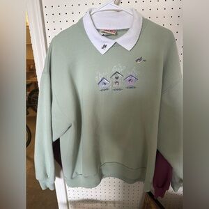 Vintage sweater top stitch
